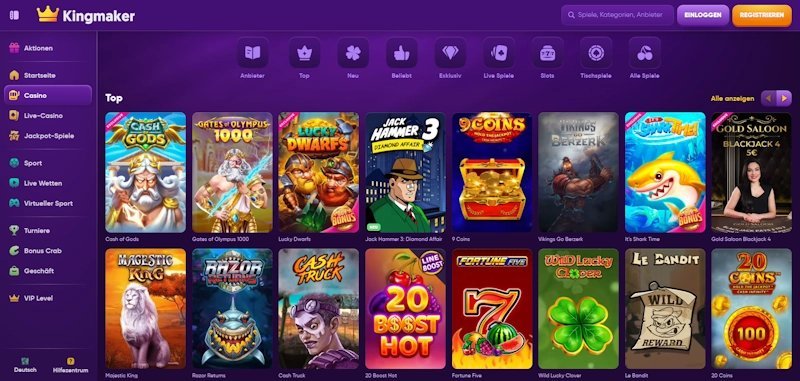Kingmaker Casino Erfahrungen 2024 – Die Wahrheit über Registrierung & Bonus